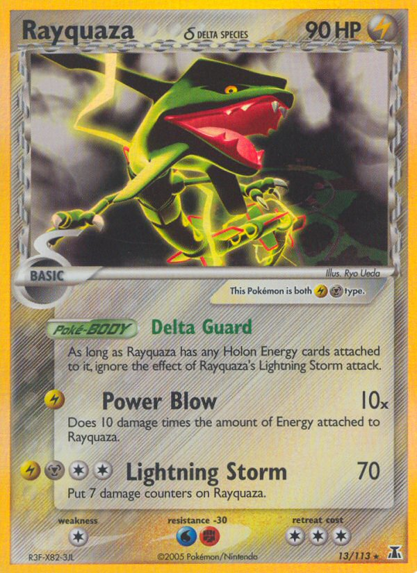 Rayquaza δ card