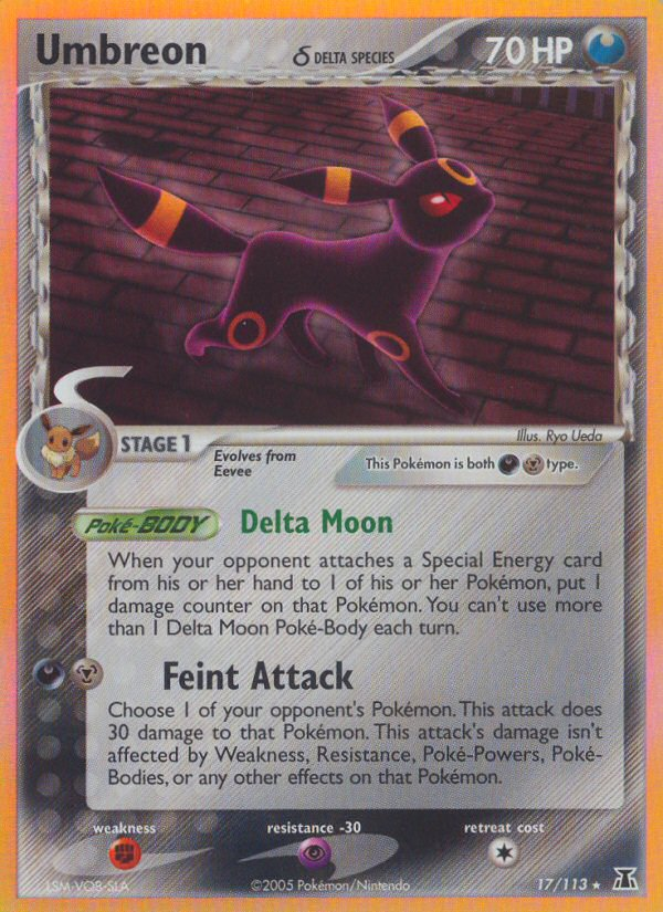 Umbreon δ card