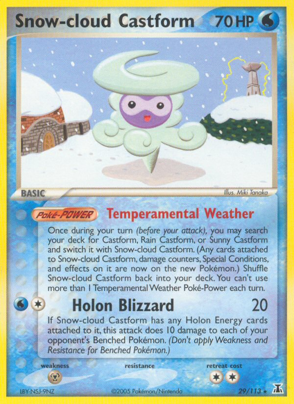 Snow-cloud Castform card