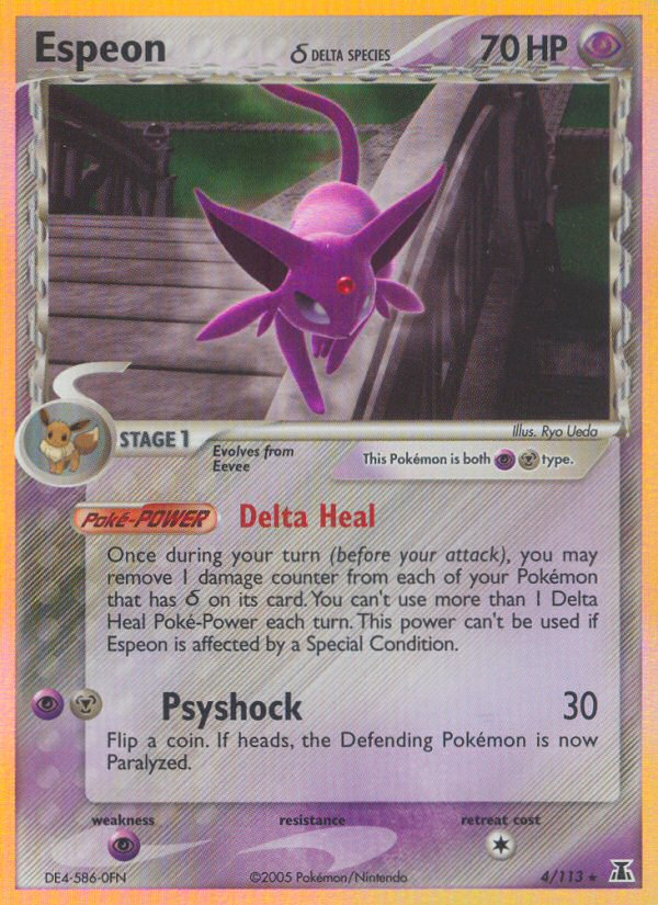 Espeon δ card