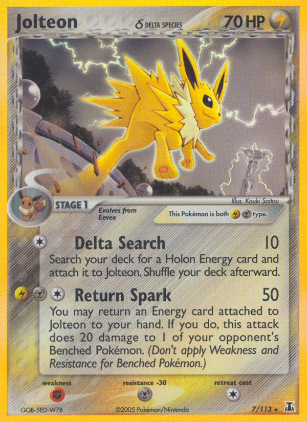 Jolteon δ card