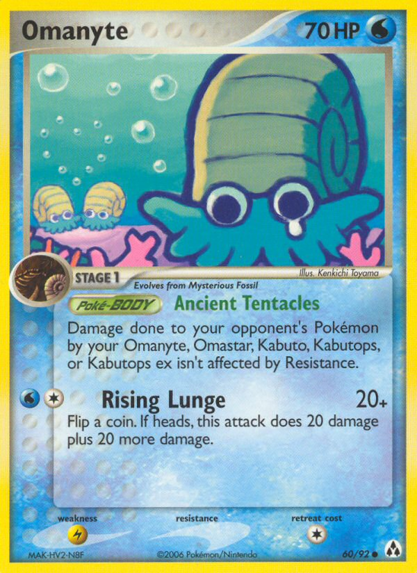 Omanyte card