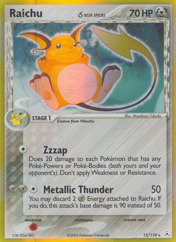 Raichu δ card