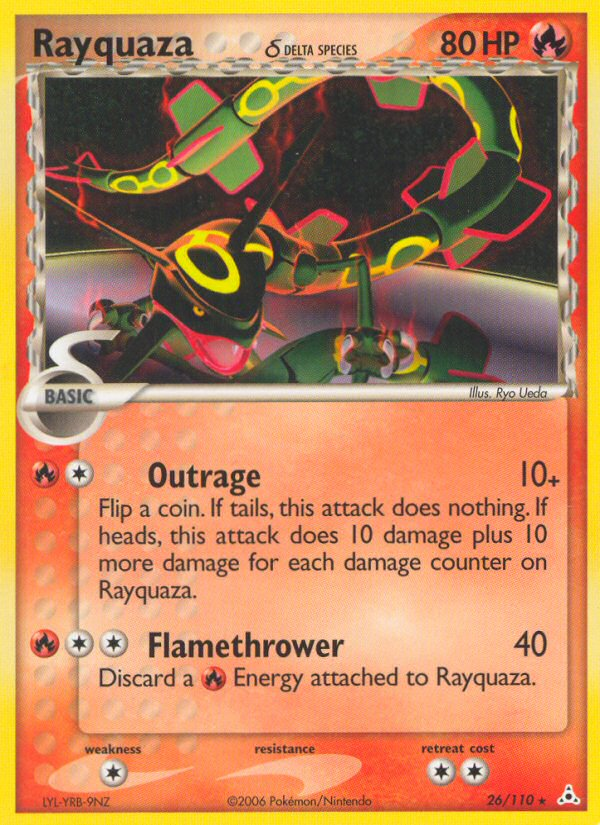 Rayquaza δ card