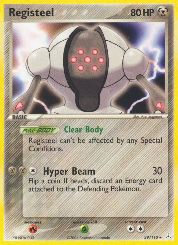 Registeel card