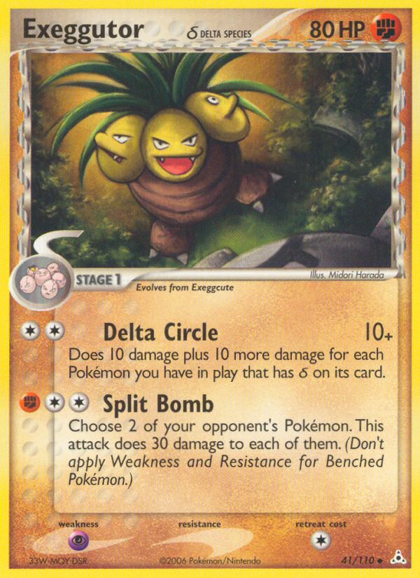 Exeggutor δ card