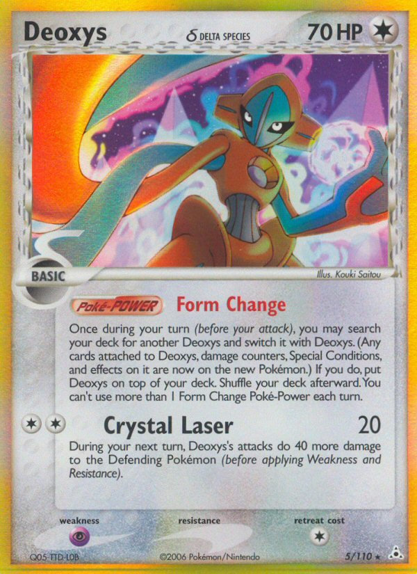 Deoxys δ card