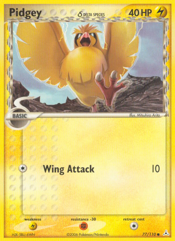 Pidgey δ card