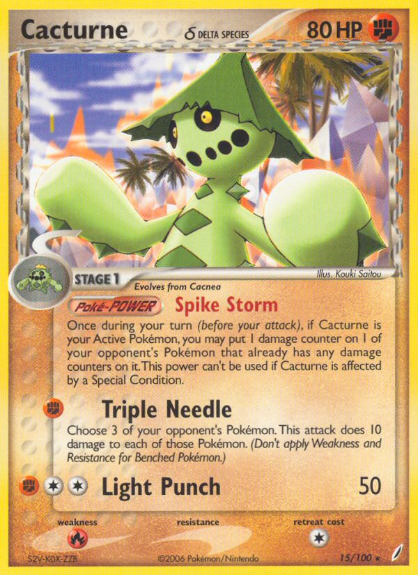 Cacturne δ card