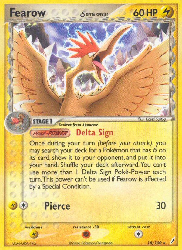 Fearow δ card