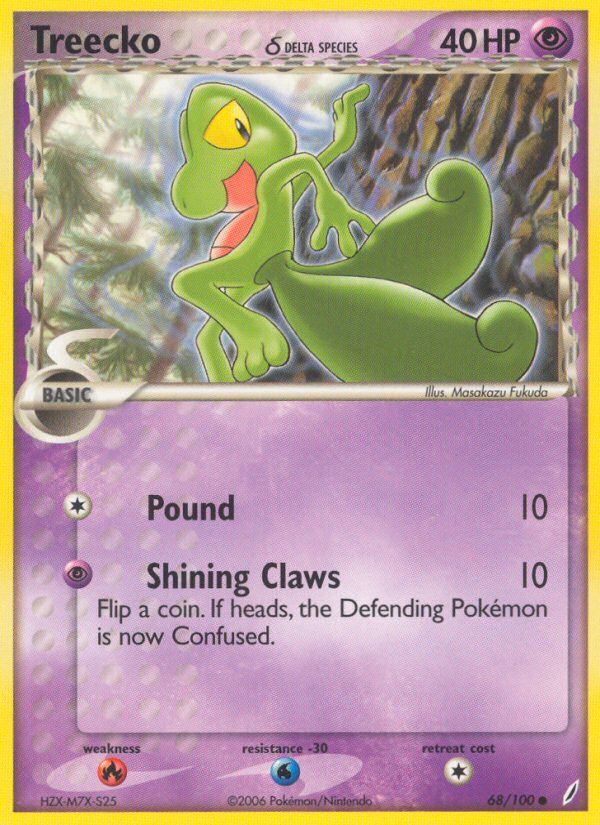 Treecko δ card