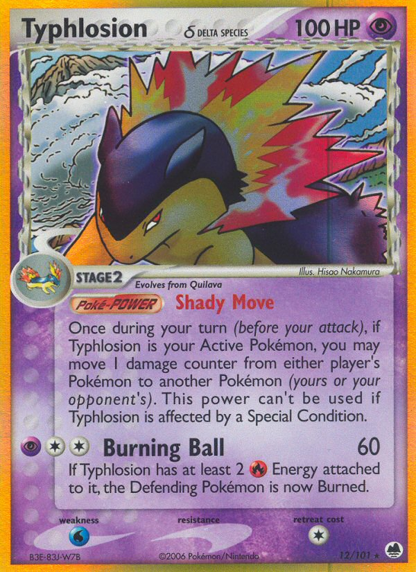 Typhlosion δ card