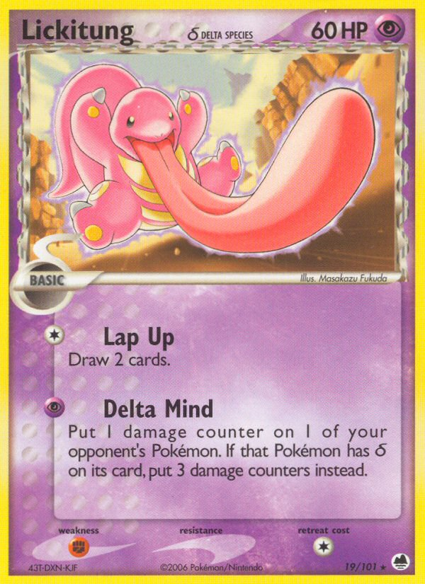 Lickitung δ card