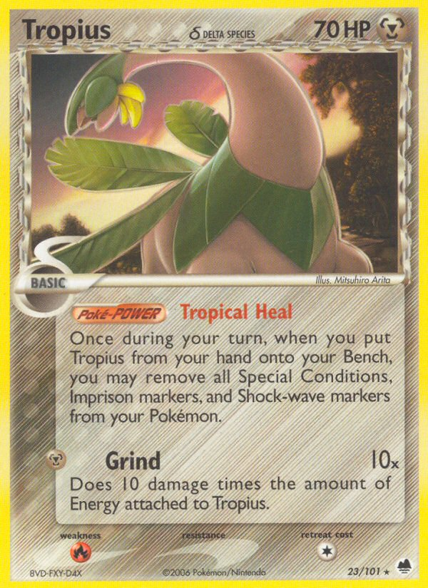 Tropius δ card