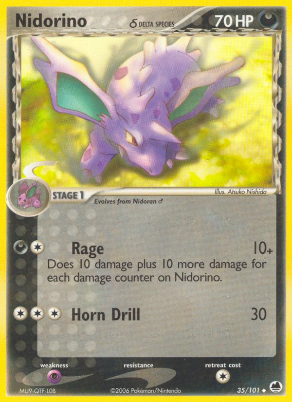 Nidorino δ card