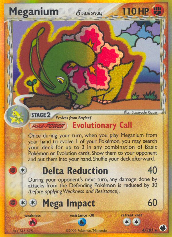 Meganium δ card