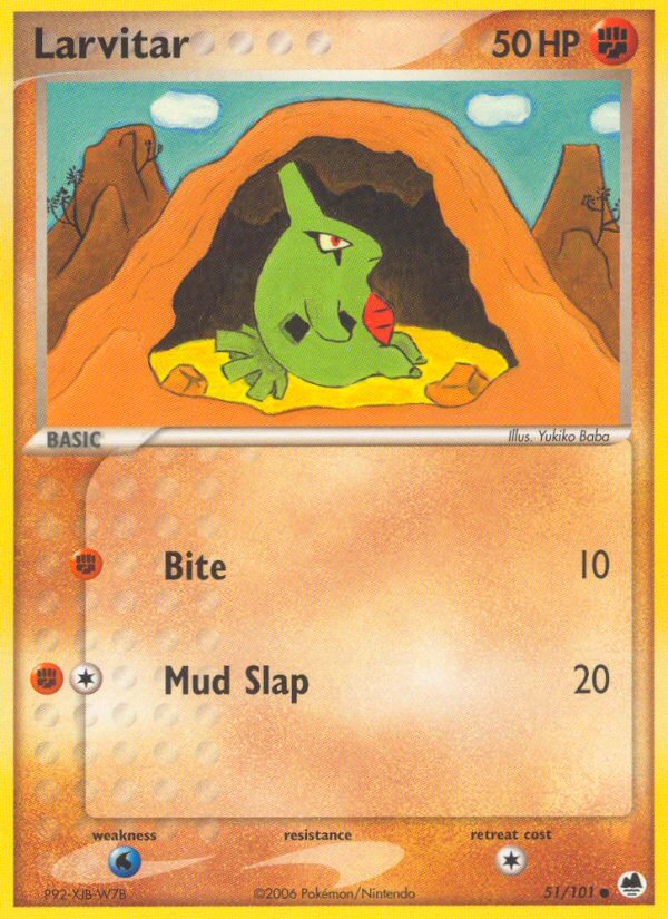 Larvitar card