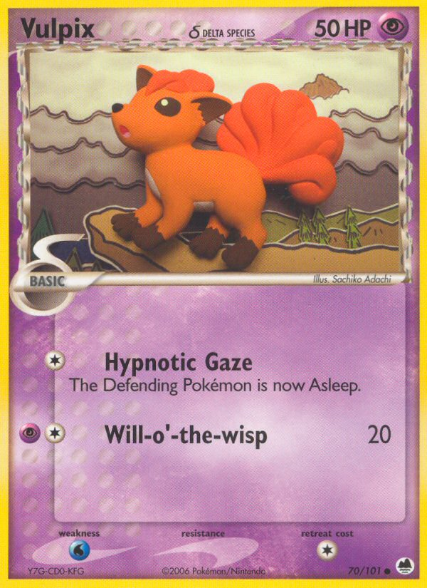 Vulpix δ card