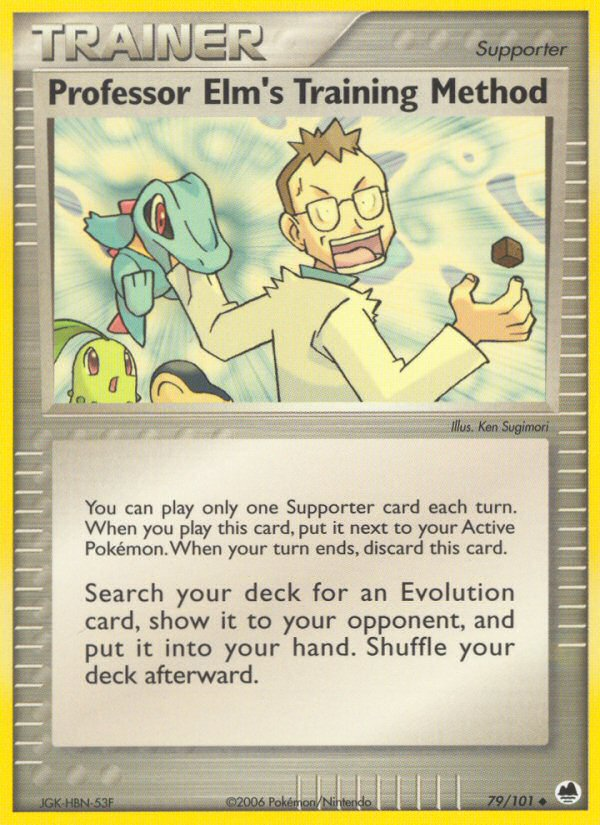 Professor Elm's Training Method card