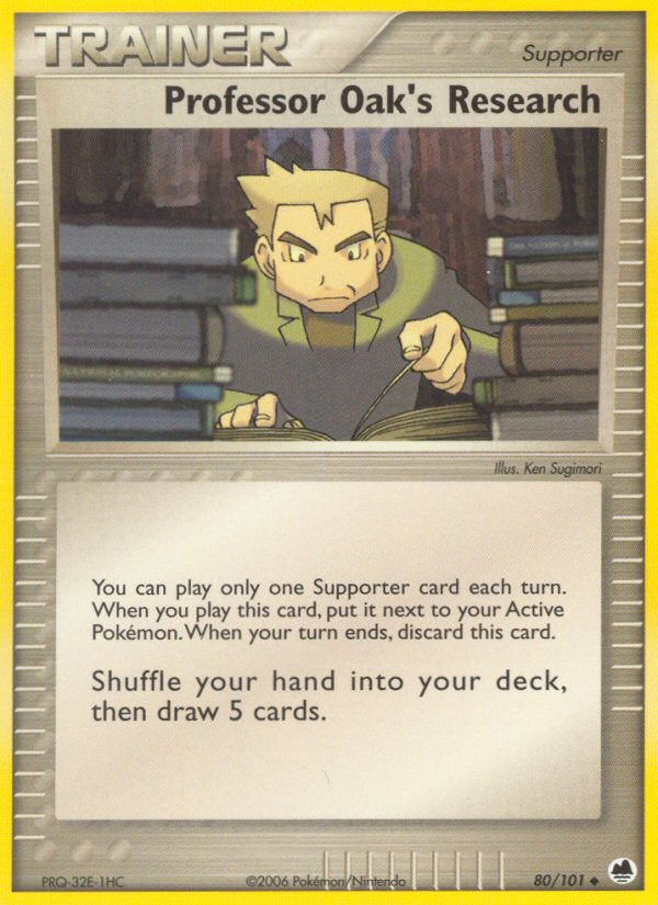 Professor Oak's Research card