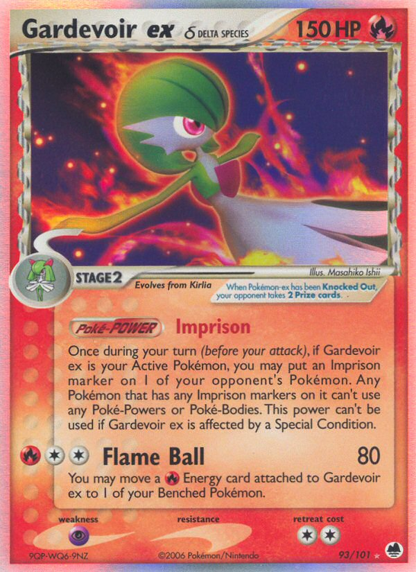 Gardevoir ex δ card