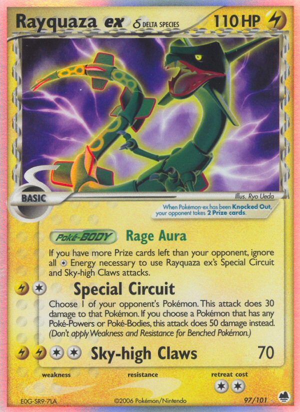 Rayquaza ex δ card