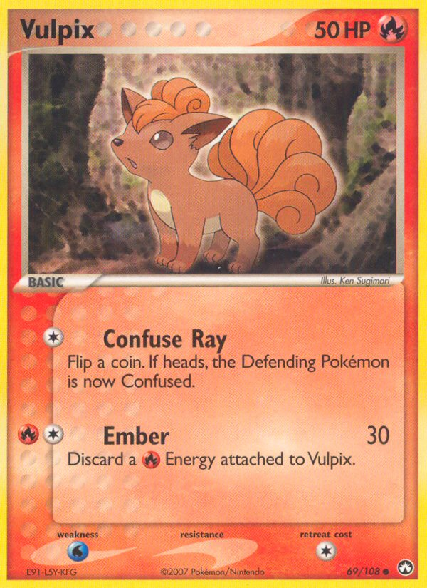 Vulpix card