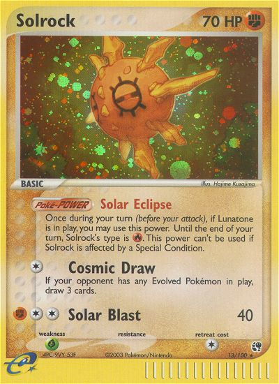 Solrock card