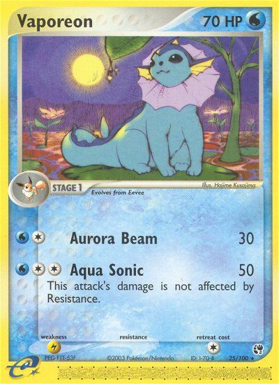 Vaporeon card