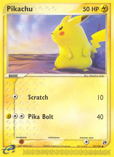 Pikachu card