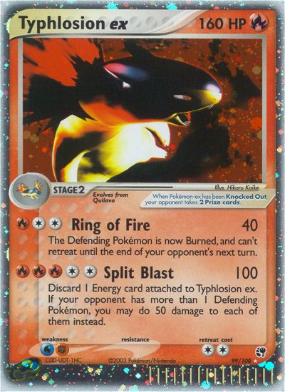 Typhlosion ex card