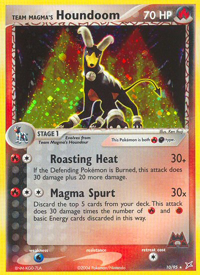 Team Magma's Houndoom card