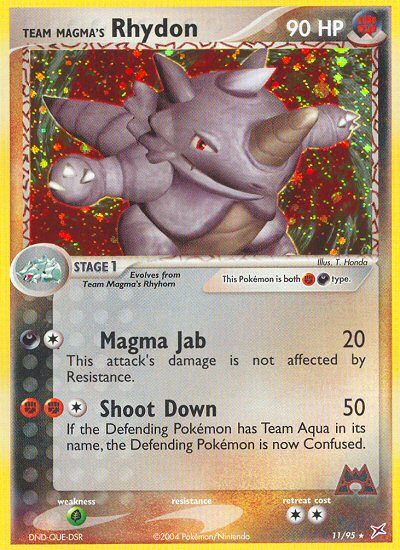 Team Magma's Rhydon card