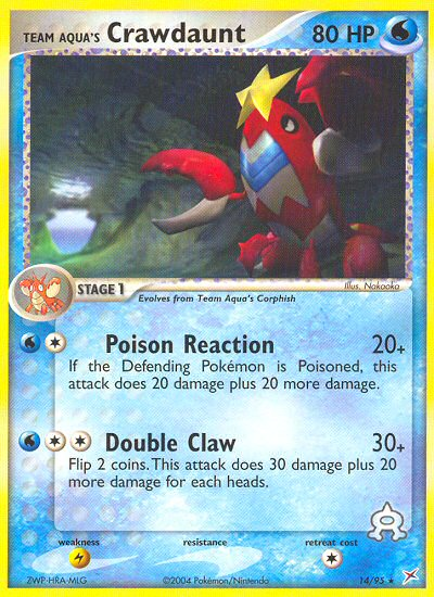 Team Aqua's Crawdaunt card