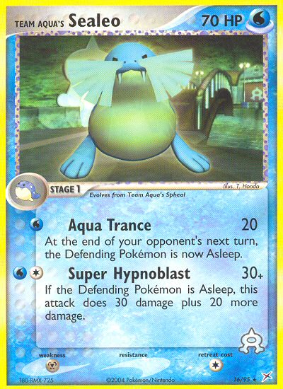 Team Aqua's Sealeo card