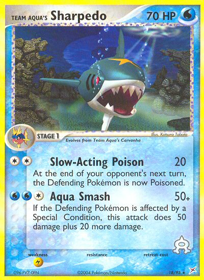 Team Aqua's Sharpedo card