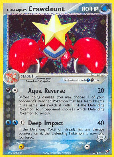 Team Aqua's Crawdaunt card