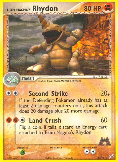 Team Magma's Rhydon card