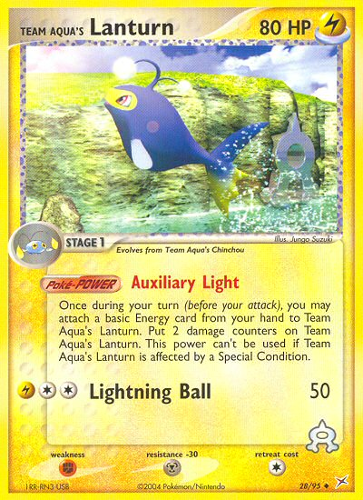 Team Aqua's Lanturn card