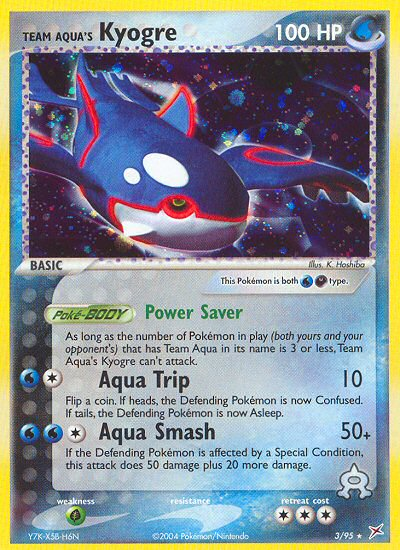 Team Aqua's Kyogre card