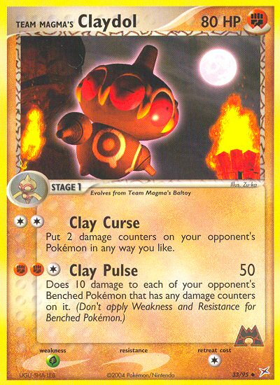 Team Magma's Claydol card