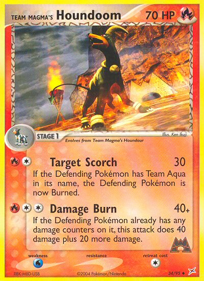 Team Magma's Houndoom card