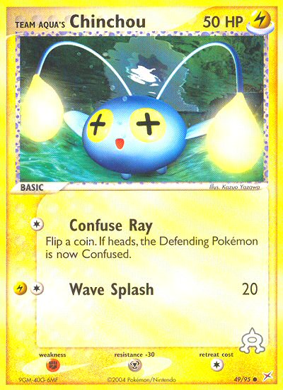 Team Aqua's Chinchou card