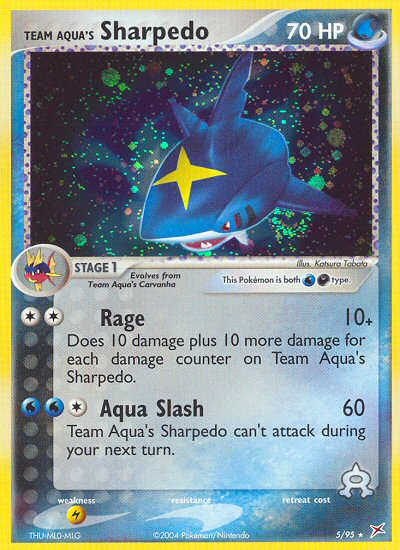 Team Aqua's Sharpedo card