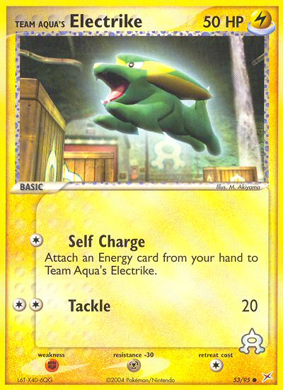 Team Aqua's Electrike card