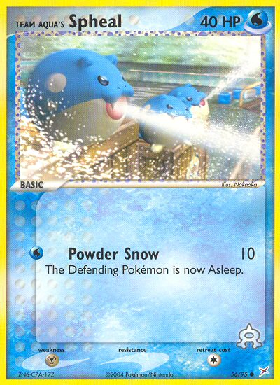 Team Aqua's Spheal card