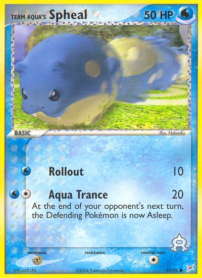 Team Aqua's Spheal card