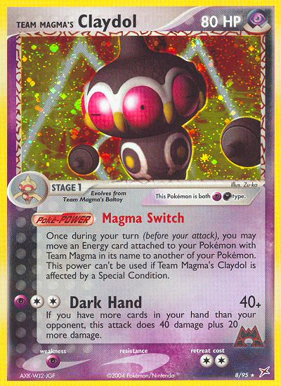 Team Magma's Claydol card