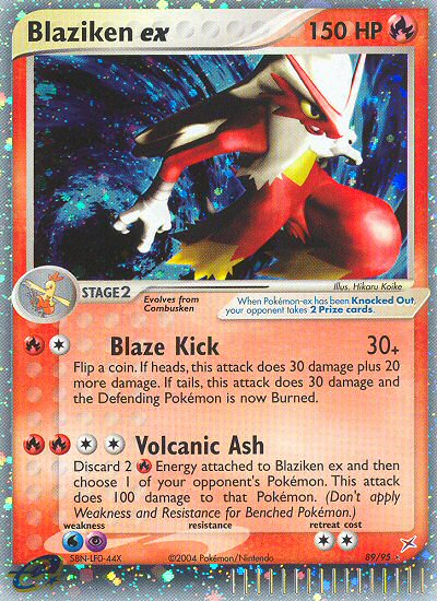 Blaziken ex card