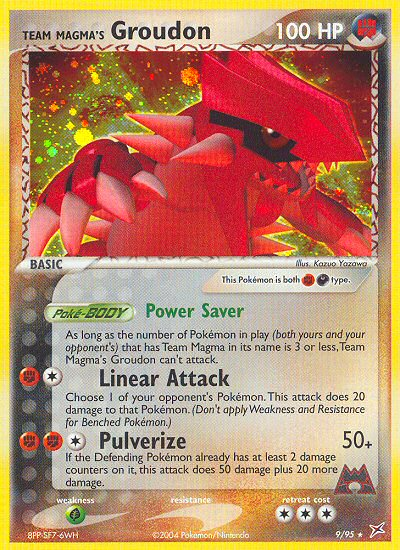 Team Magma's Groudon card